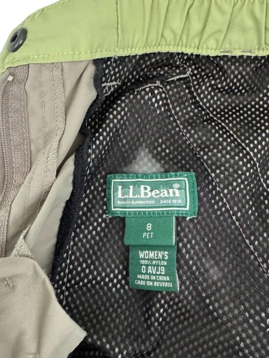 LL Bean Hiking Pants Cargo Zip Ankle Adjustable Utility Women 8P - Picture 4 of 9